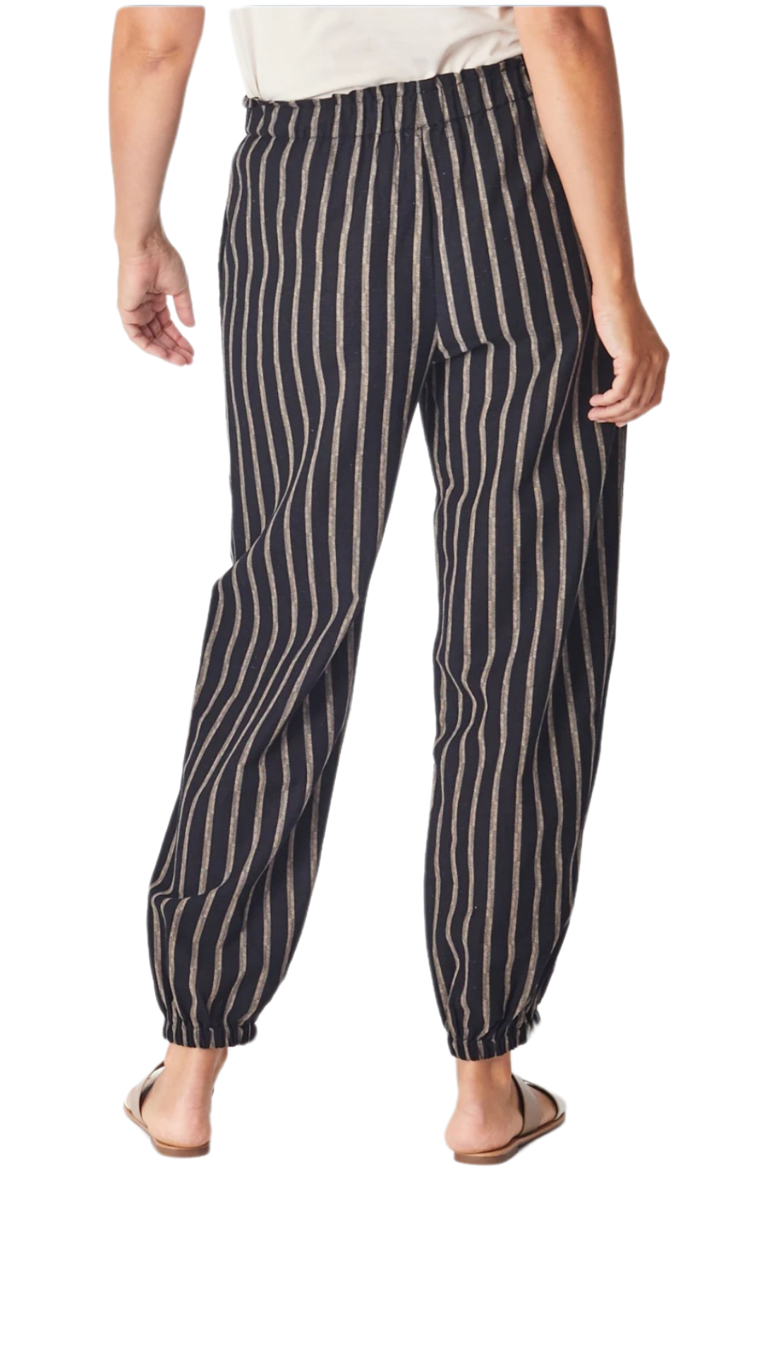 Evie Pants - Black Stripe