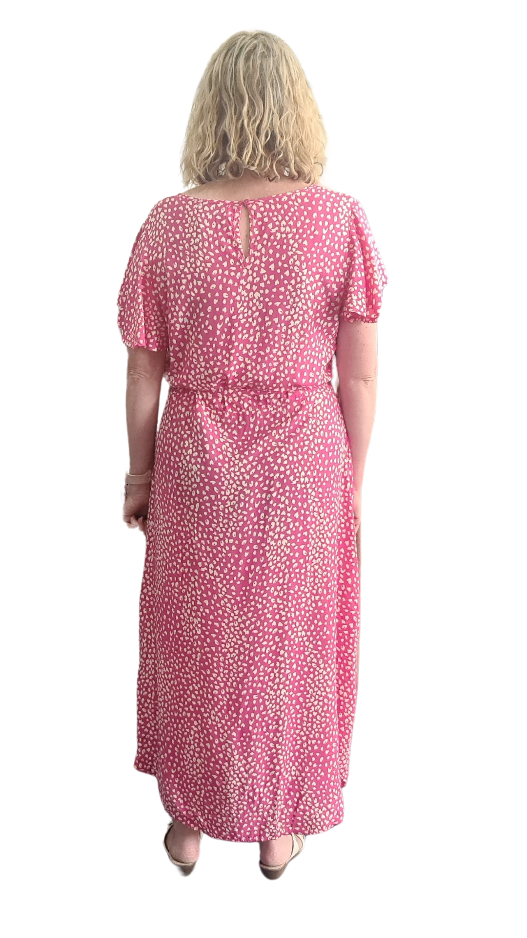 Gloria Maxi Dress - pink print