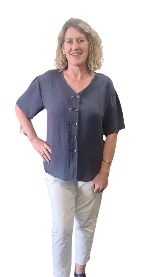 Willow Top - Navy