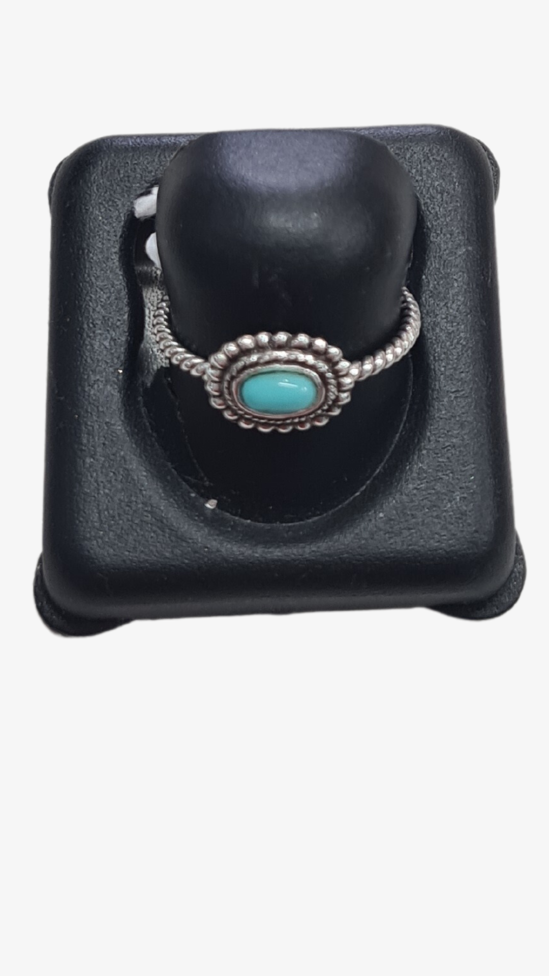 Sterling Silver Oval Ring - Turquoise