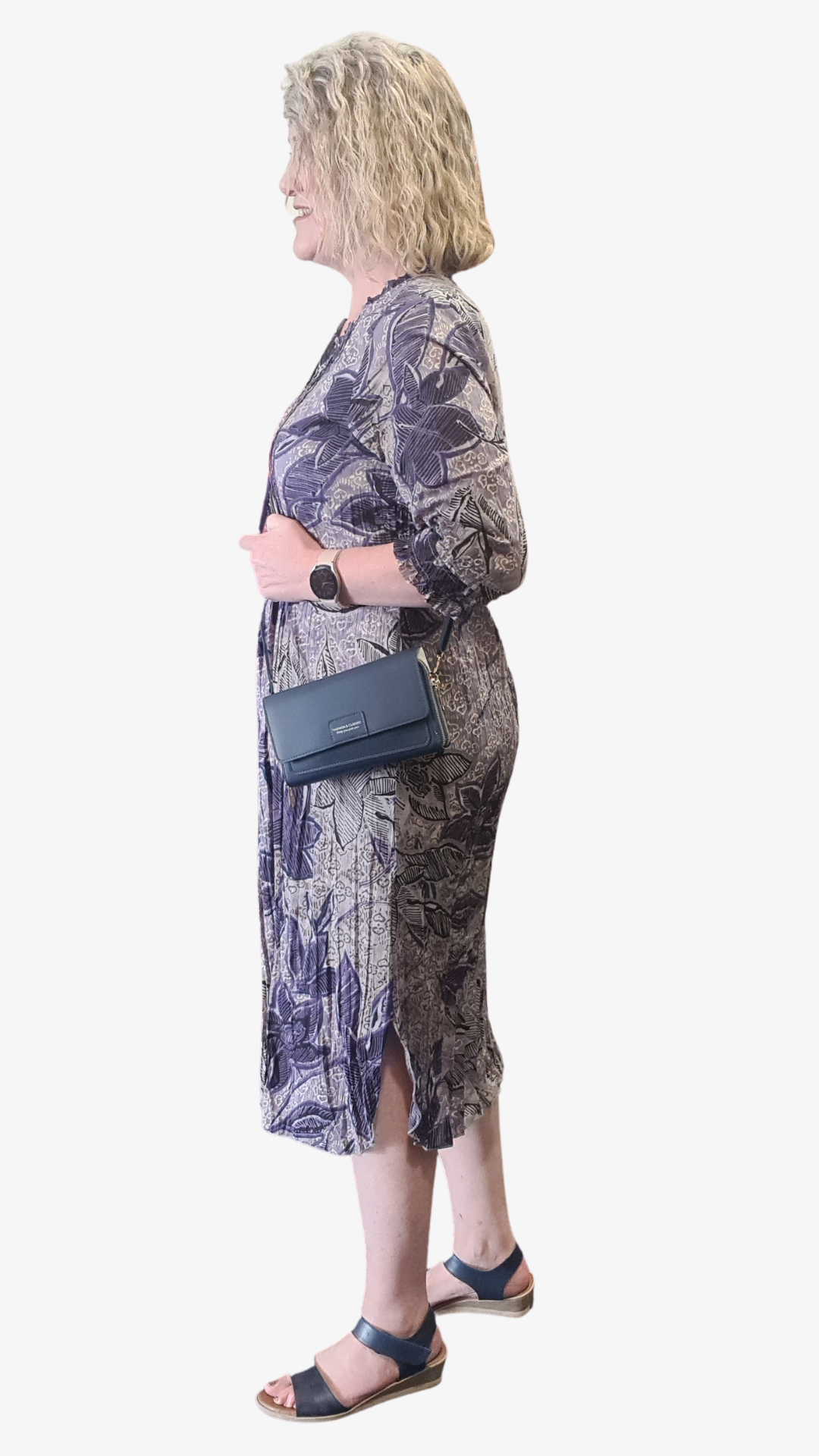 Marilla Maxi Dress - Purple/Grey Print