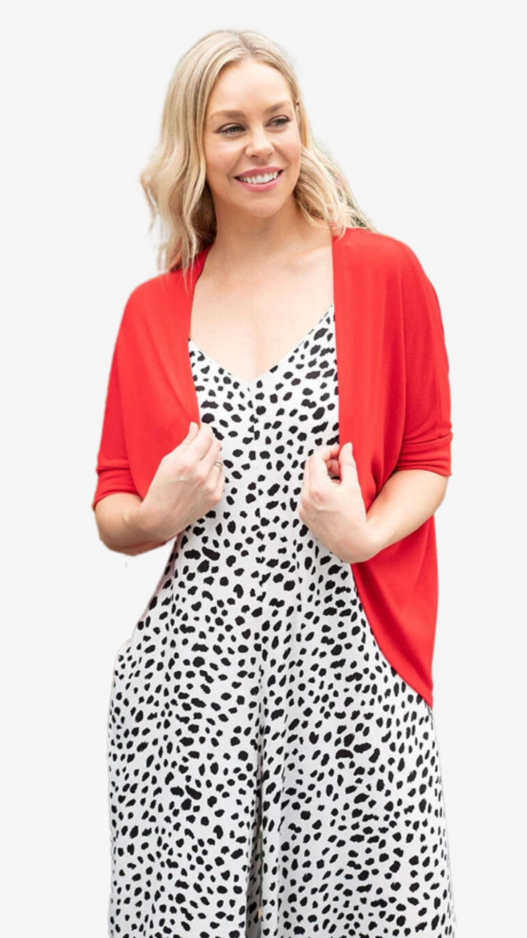 Amy Mini  Shrug - Red