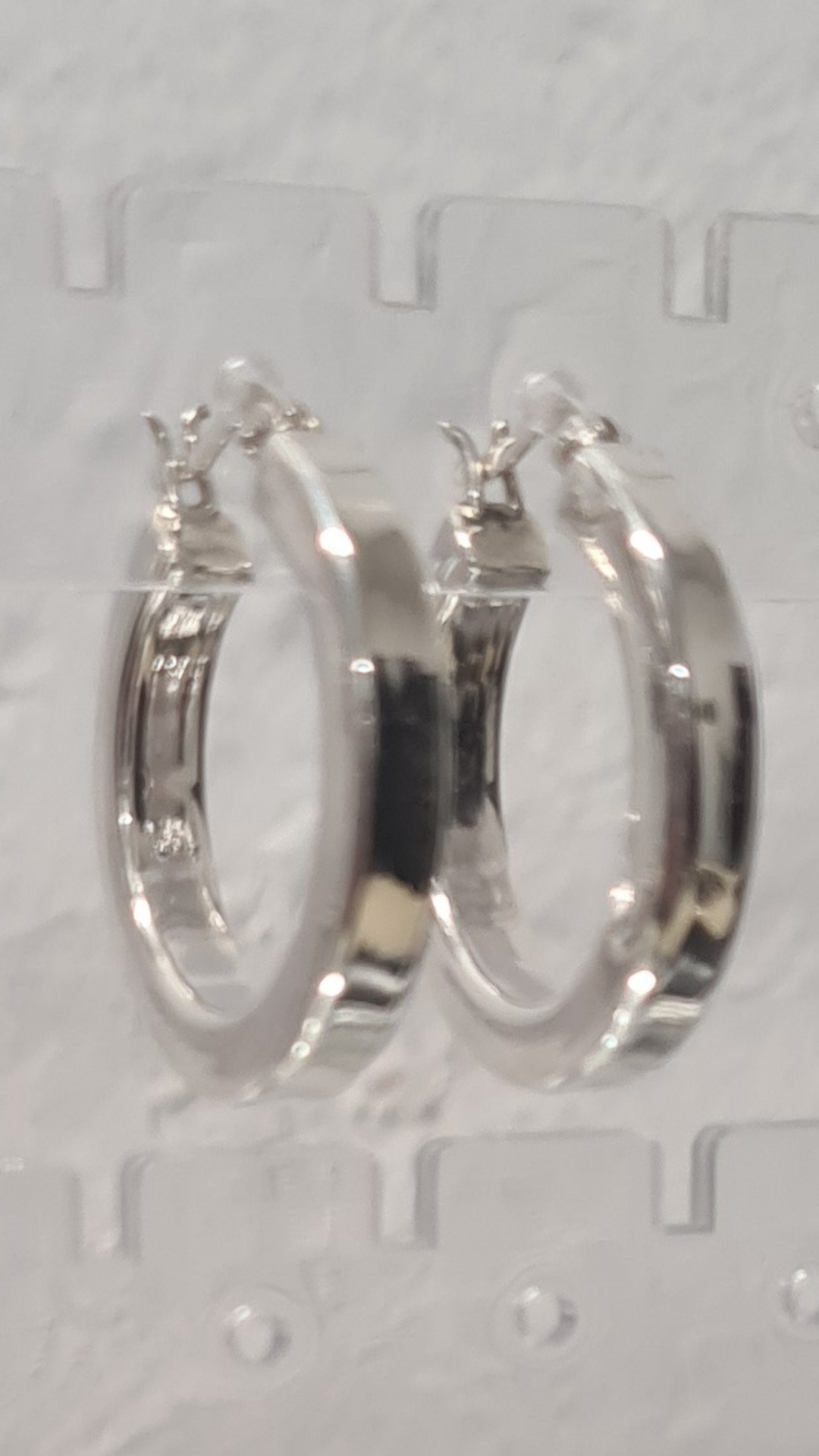 Sterling Silver Medium Hoop Earrings 2874