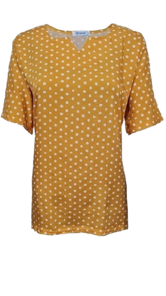 Polka Dot Top - Yellow