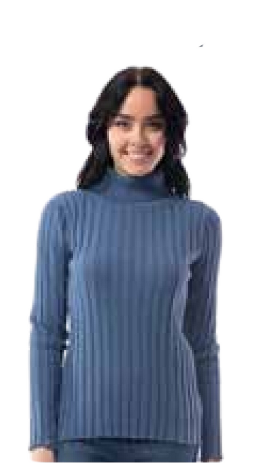 Turtle Neck Knit - Denim