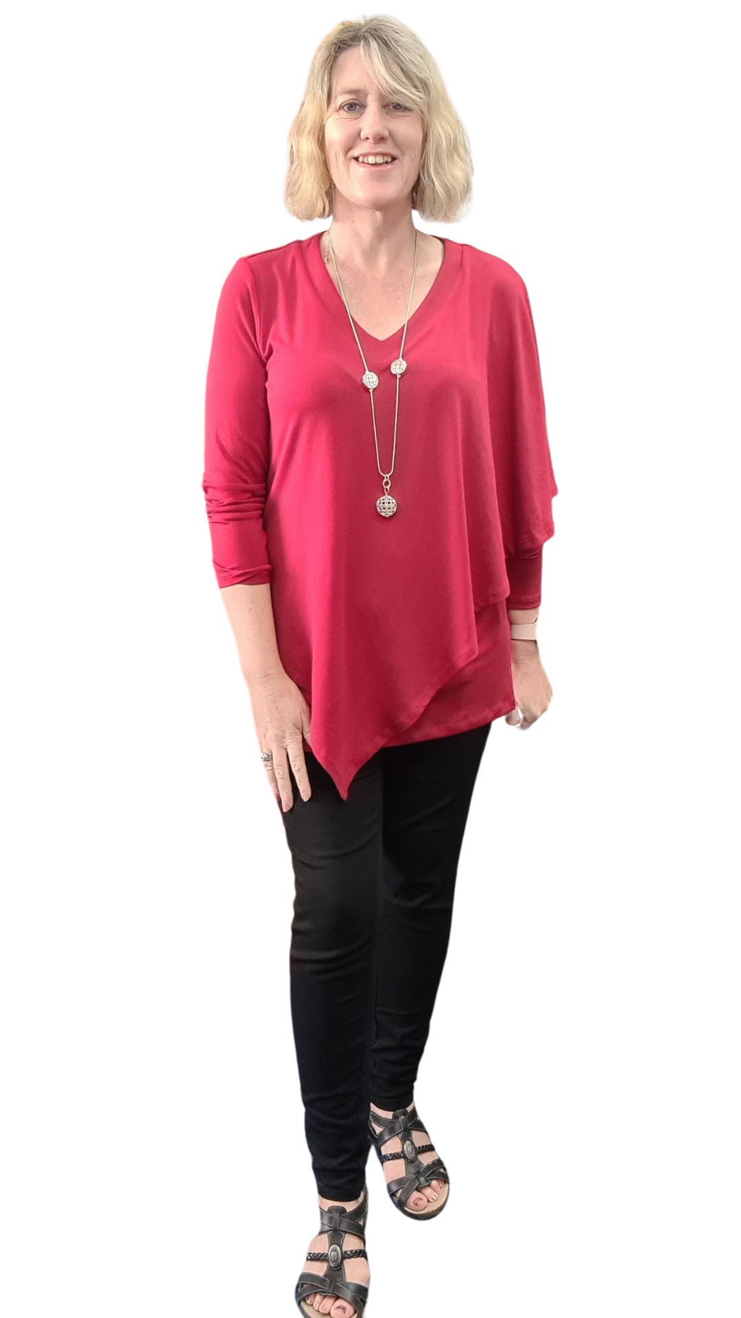 Bree Overlay Top - Red