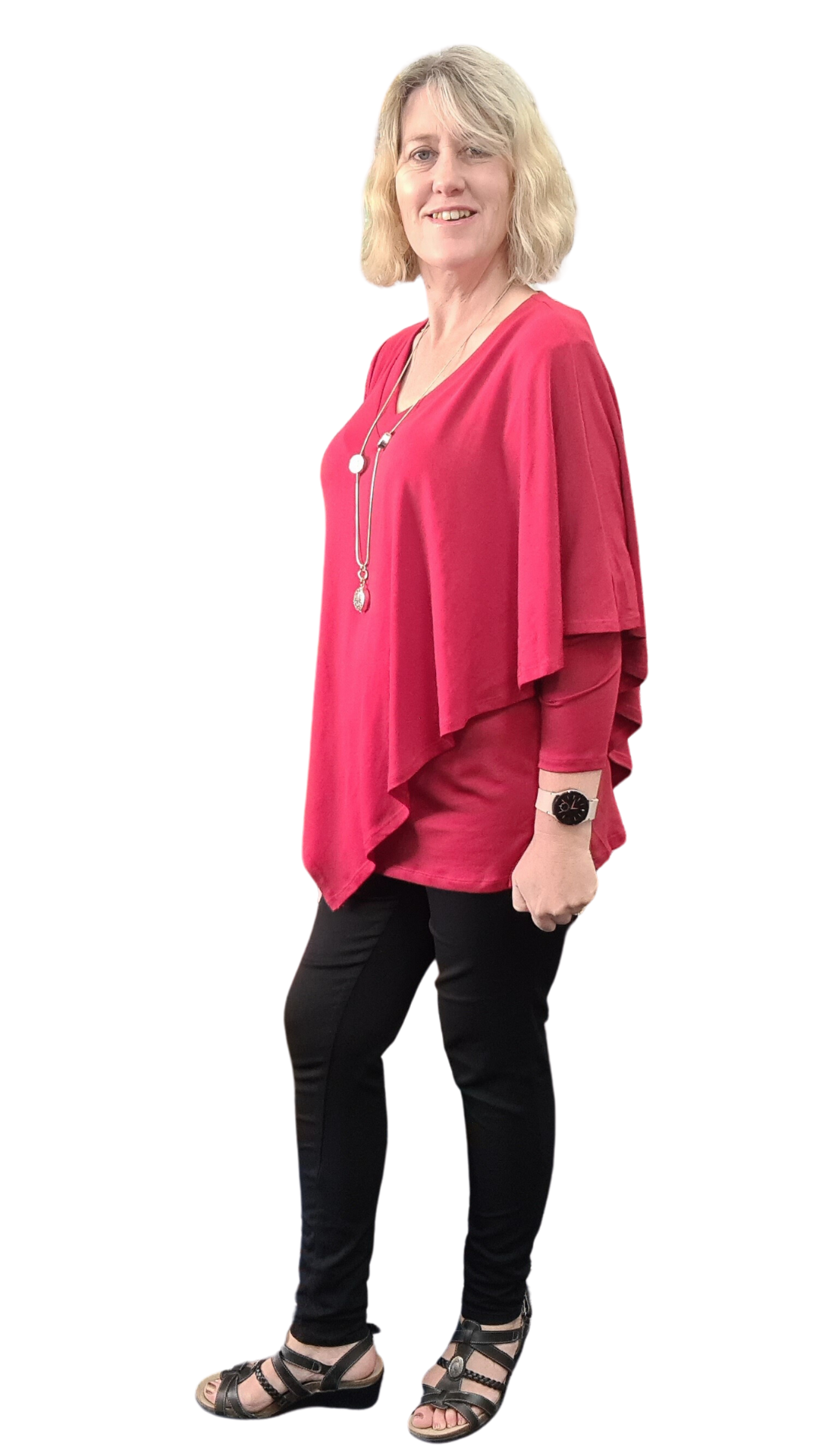 Bree Overlay Top - Red